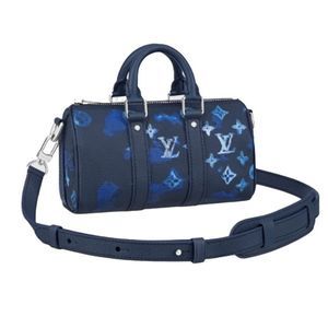 Louis Vuitton Keepall XS Diagonal Shoulder Bag Navy